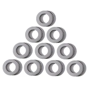 10 Pcs Axial Roller Thrust Ball Bearings Miniature High Precision Flat Bearings Cage Guides for Reduced Friction Vibration Noise for Restricted Spaces