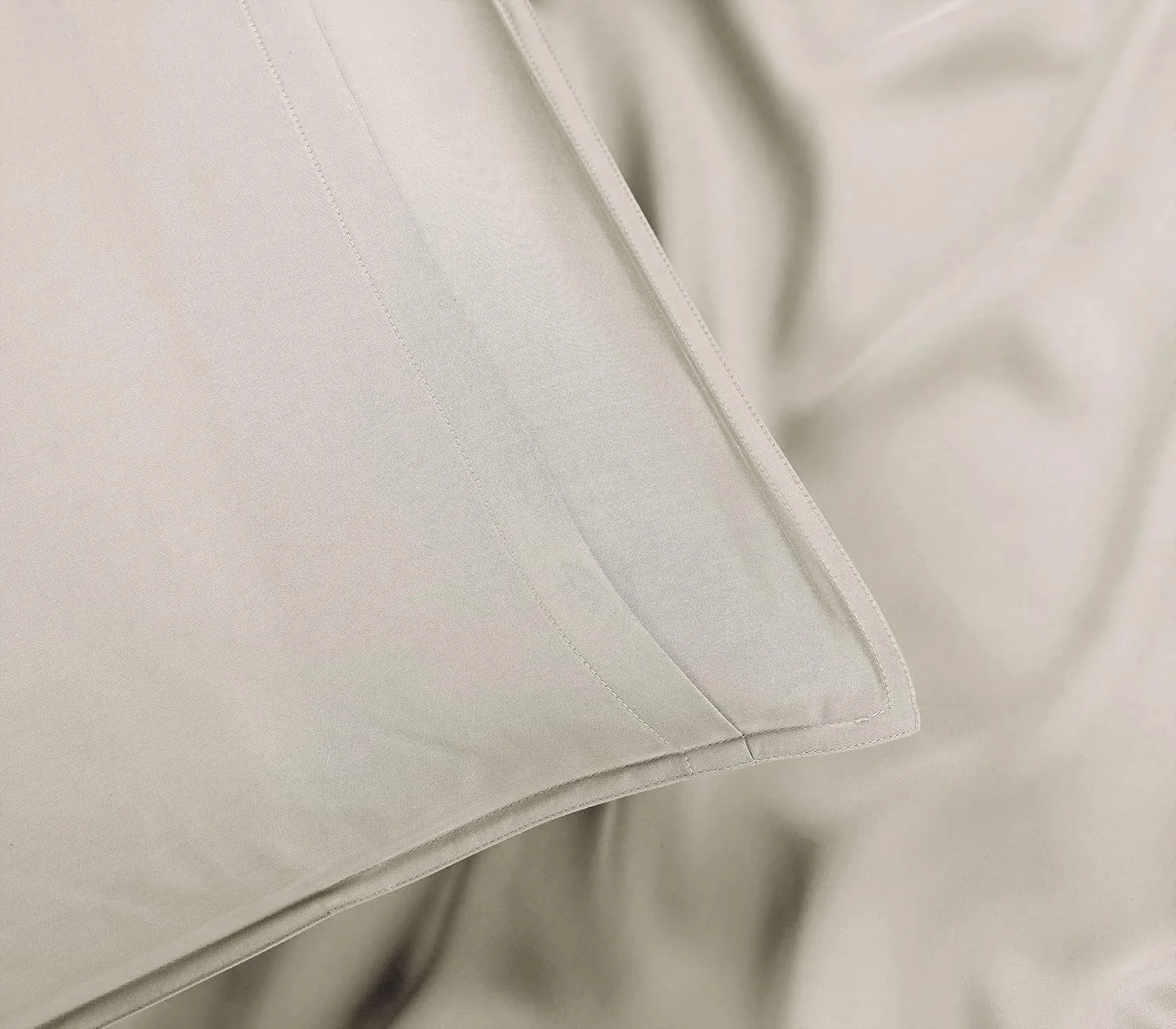 100% Organic Eucalyptus Bed Sheets Full Size 4 Piece Set, Tencel Lyocell, Silky Soft & Smooth, Breathable, 16 Inch Deep Pockets, 1 Fitted, 1 Flat, 2 Pillowcases (Full, Ivory)
