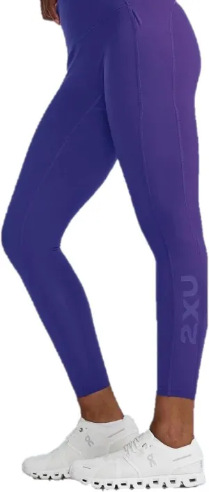 2XU Women's Form Stash High Rise Compression Tights (US, Alpha, Large, Regular, Regular, Standard, Acai)