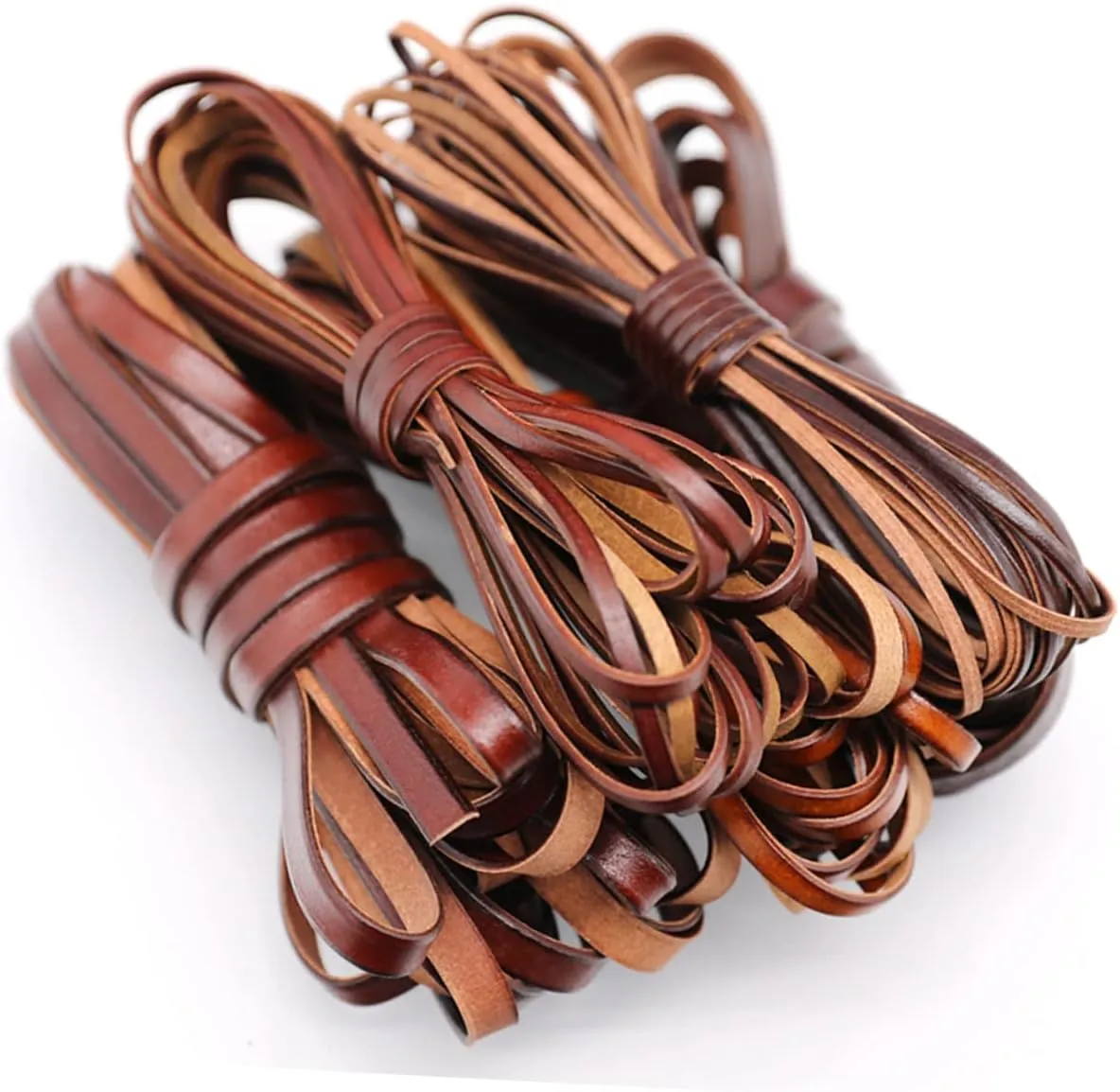 5m Long DIY Necklace Cords Real Leather Rope for Bracelets Handmade Jewelry Making Cowhide Luggage Strap Smooth Touch