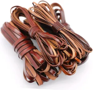 5m Long DIY Necklace Cords Real Leather Rope for Bracelets Handmade Jewelry Making Cowhide Luggage Strap Smooth Touch