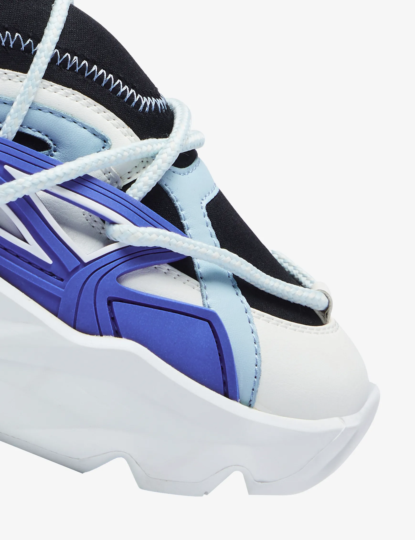 743 Hydra Blue & White Chunky Sneakers