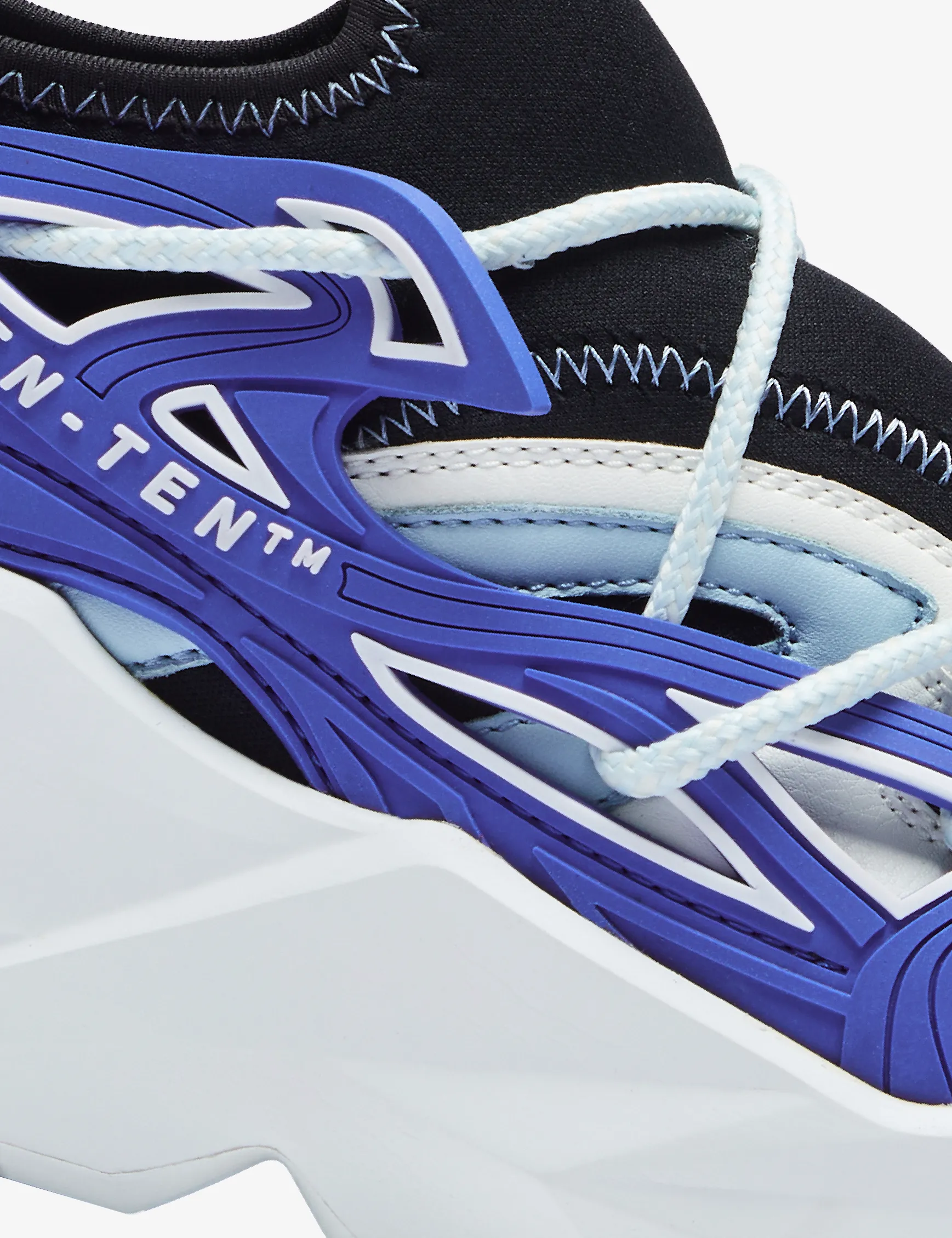 743 Hydra Blue & White Chunky Sneakers