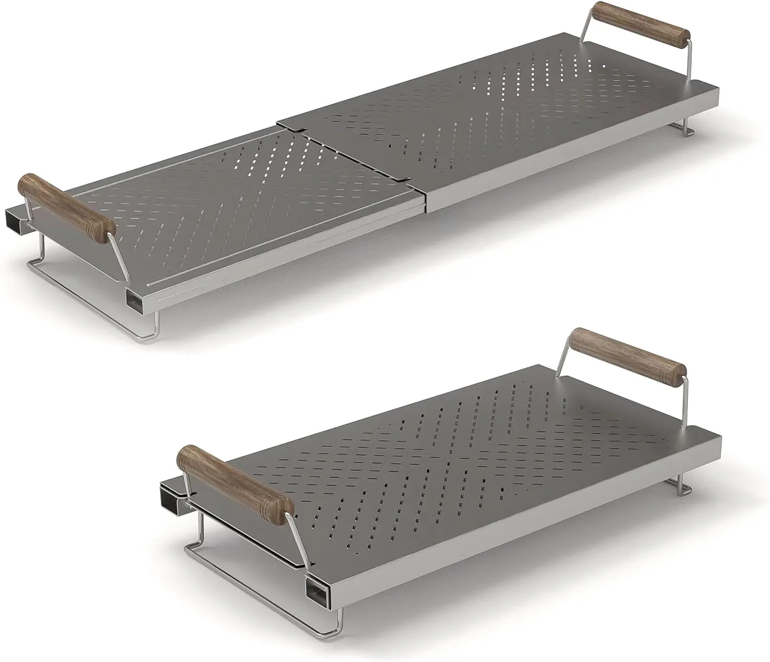 Adjustable Grill Warming Rack for Blackstone 17 22 28 36 Inch Grill, Stainless Steel Grill Warming Rack for Weber Charbroil Camp Chef and Most Tabletop Flattop Grill Accessories
