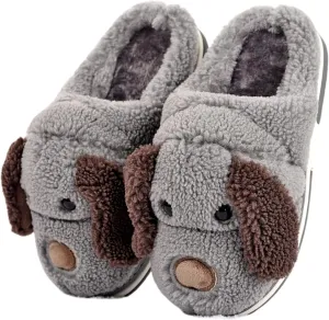 Adult and Children Cotton Slippers Dog Slippers Home Slippers Plush Slippers Animal Slippers