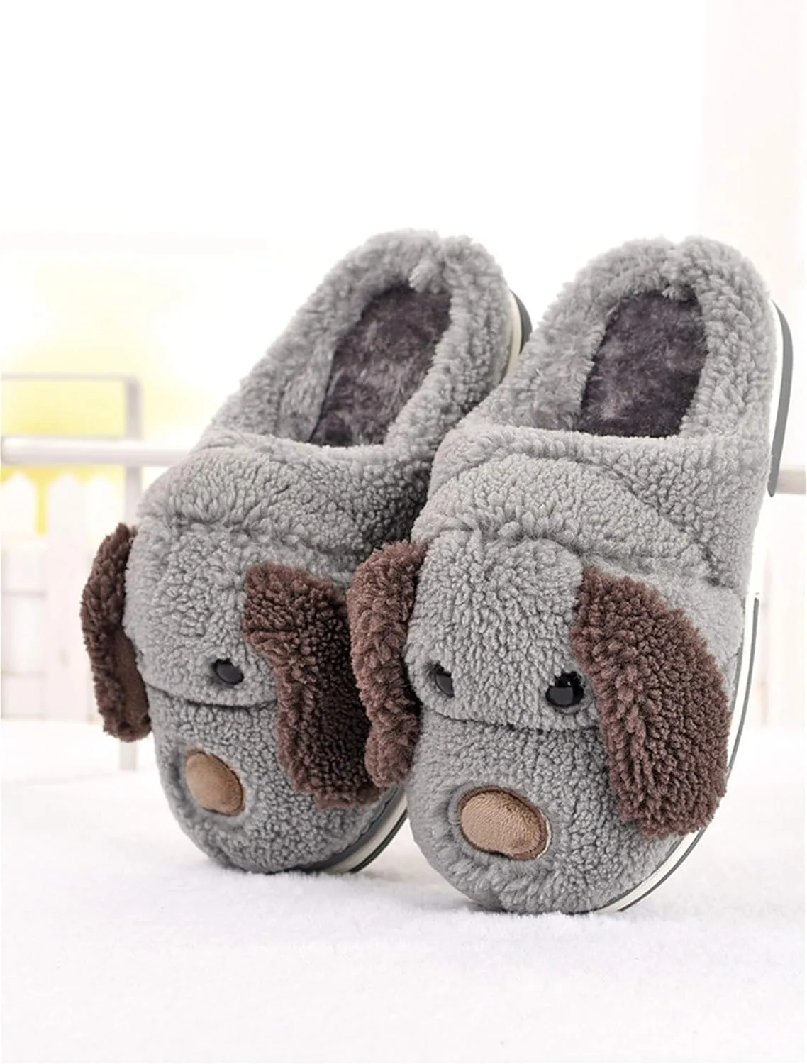 Adult and Children Cotton Slippers Dog Slippers Home Slippers Plush Slippers Animal Slippers