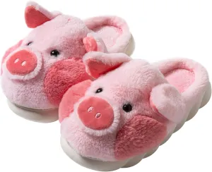adult cotton slippers pig home slippers plush slippers animal slippers women shoes