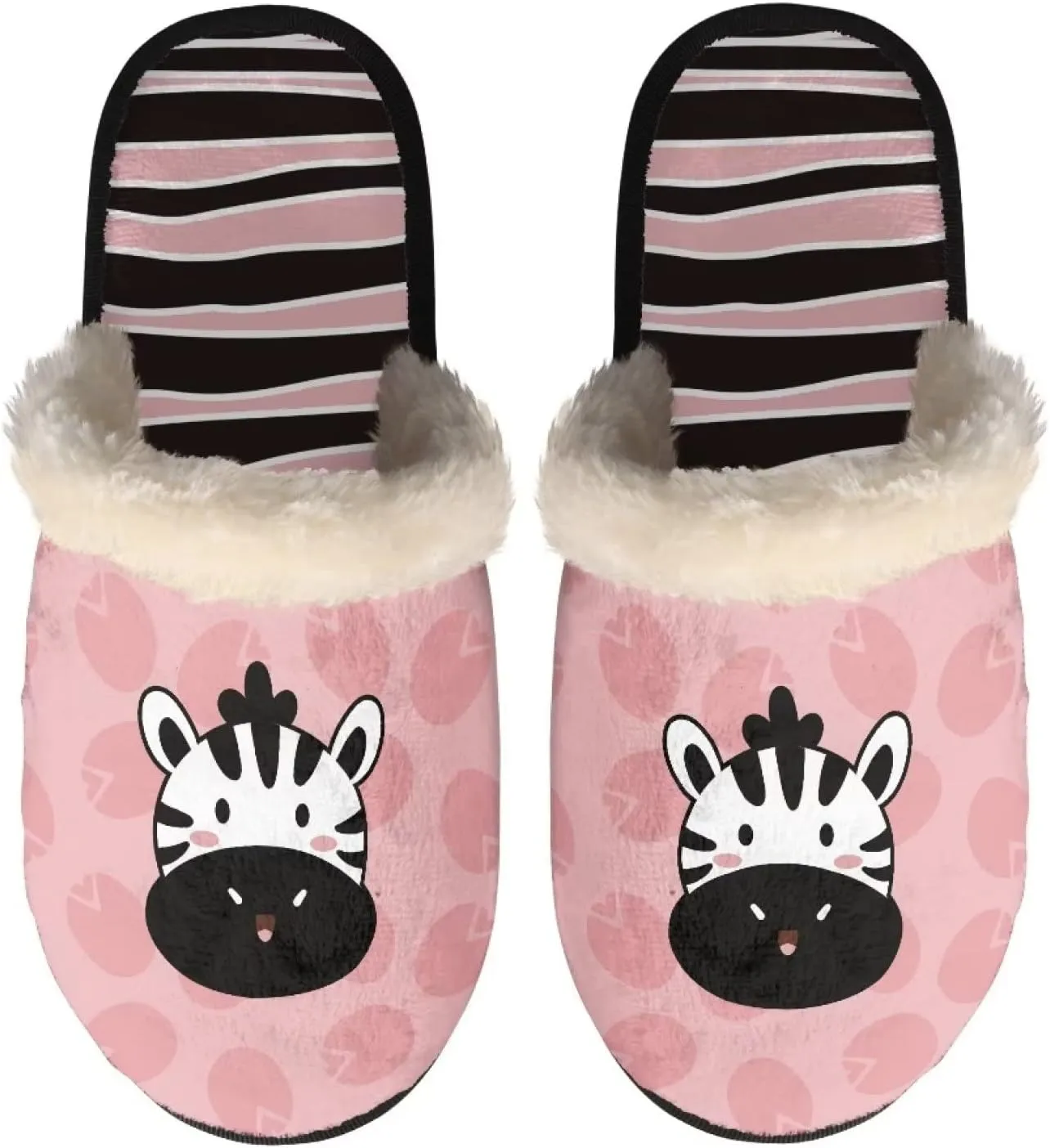 Advocator House Slippers Family Cotton Slipper Kids Adult Cute Fuzzy Indoor Shoes Winter Warm Slippers Size XS-XL,Cute Animal Theme