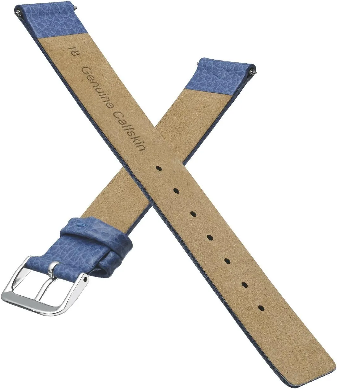 Alpine Flat-Stitched Genuine Leather Watch Band | Replacement Watch Band | Full Grain Leather Watch Band for Men | Smooth Leather Watch Strap | Compatible with Traditional & Smart Watches
