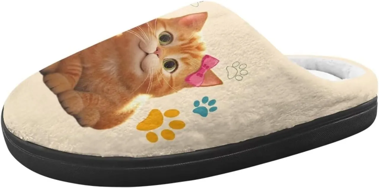 Animal Cotton Slippers for Kid Comfort Cozy Slippers Breathable Slip-On Plush Outdoor Home Non-Slip Slipper for Kids