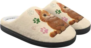 Animal Cotton Slippers for Kid Comfort Cozy Slippers Breathable Slip-On Plush Outdoor Home Non-Slip Slipper for Kids
