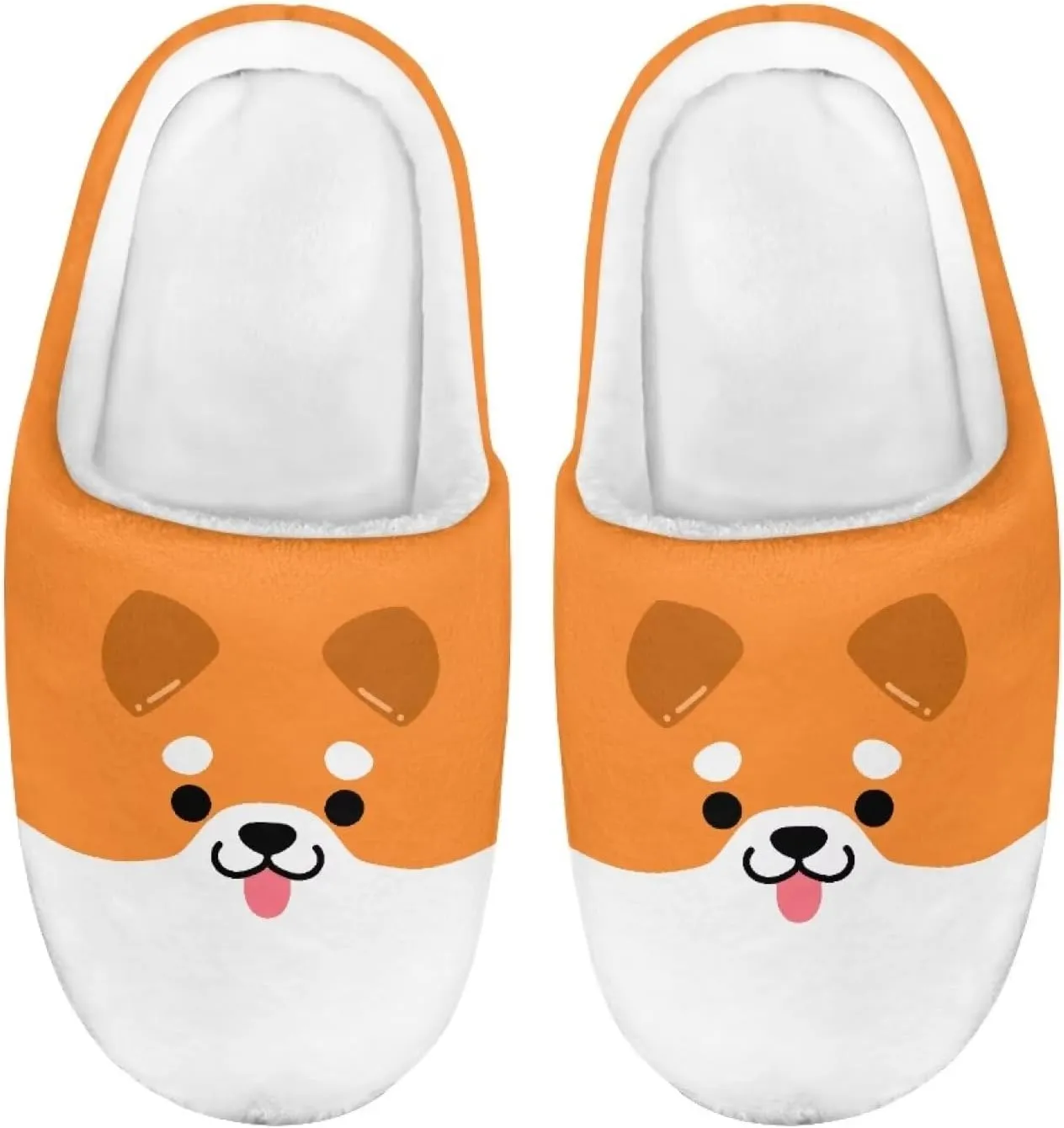 Animal Cotton Slippers for Kid Cozy Slippers Fluffy Slip-On Fuzzy Fluffy Outdoor Home Non-Slip Slipper for Kids