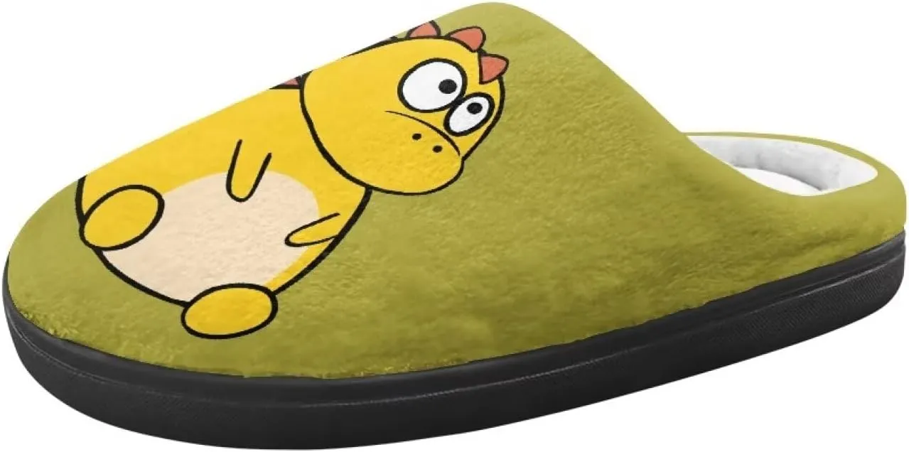 Animal Cotton Slippers for Kid Fluffy Slip-On Breathable Slippers Cozy Anti-Skid Outdoor Plush Home Slipper for Kids