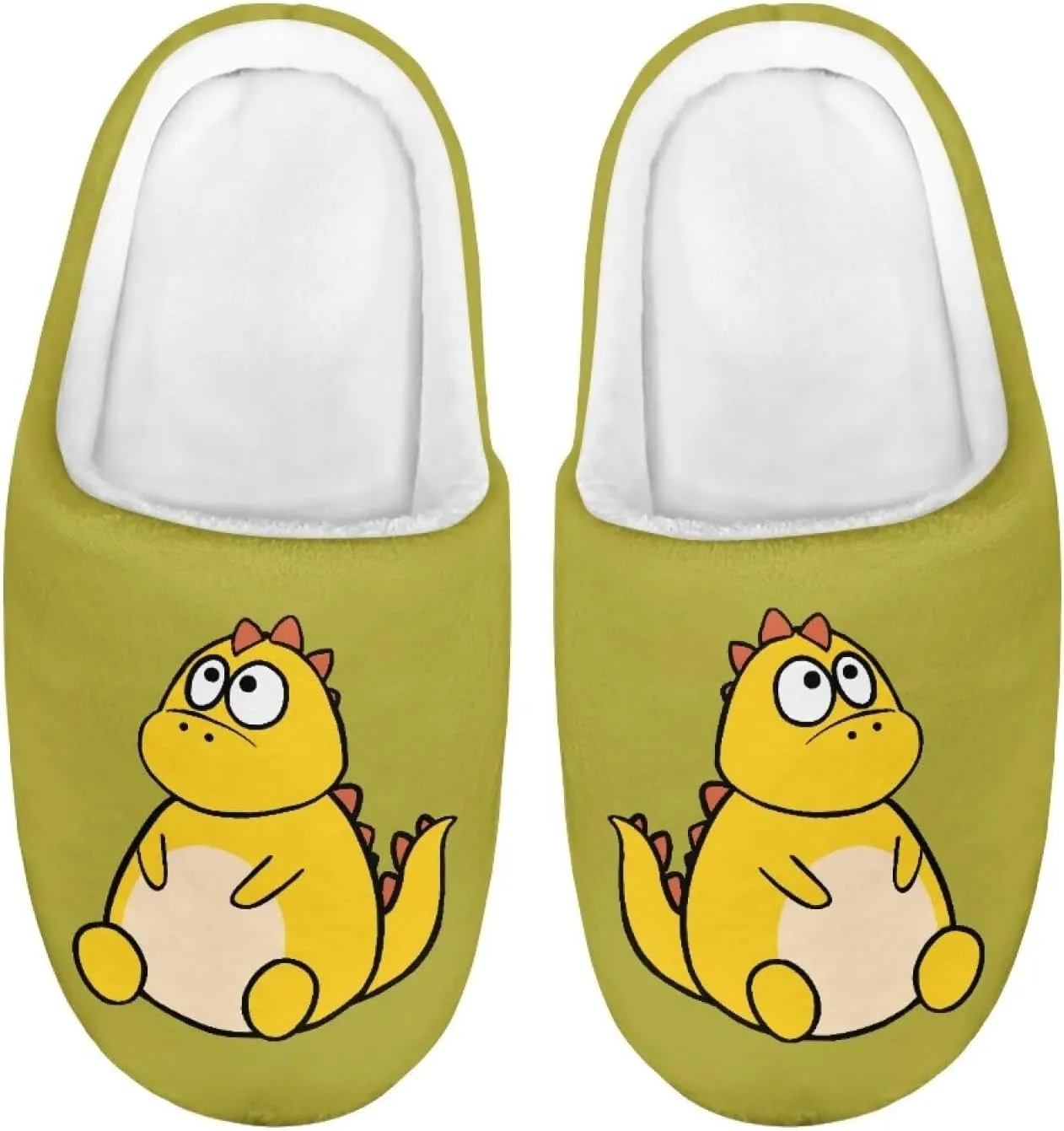 Animal Cotton Slippers for Kid Fluffy Slip-On Breathable Slippers Cozy Anti-Skid Outdoor Plush Home Slipper for Kids