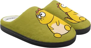 Animal Cotton Slippers for Kid Fluffy Slip-On Breathable Slippers Cozy Anti-Skid Outdoor Plush Home Slipper for Kids