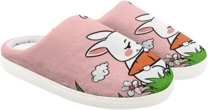 Animal Cotton Slippers for Kid Slip-On Slippers Fluffy Cozy Anti-Skid Outdoor Soft Plush Home Slipper for Kids