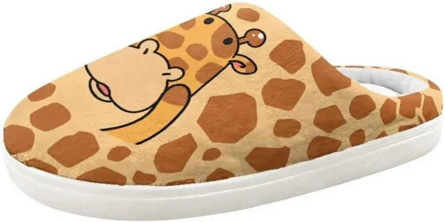 Animal Cotton Slippers for Kid Slip-On Slippers Fluffy Cozy Anti-Skid Outdoor Soft Plush Home Slipper for Kids
