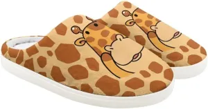 Animal Cotton Slippers for Kid Slip-On Slippers Fluffy Cozy Anti-Skid Outdoor Soft Plush Home Slipper for Kids