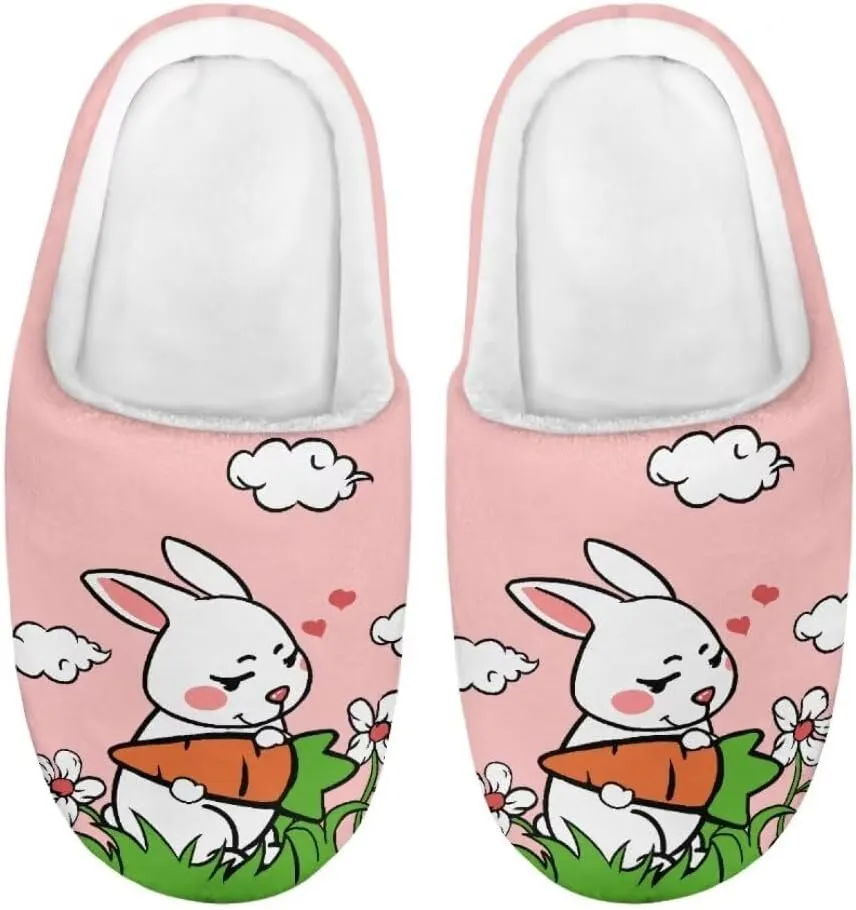 Animal Cotton Slippers for Kid Slip-On Slippers Fluffy Cozy Anti-Skid Outdoor Soft Plush Home Slipper for Kids