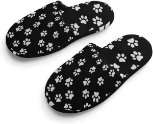 Animal Paw Print Child Warm Slippers, Cozy Anti Slip Lightweight for Boys Girlsautumn And Winter Shoes