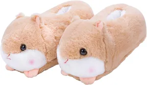 Animal Slippers - Hamster, Pig, Duck & Sheep Shoes - Winter Warm Cotton Anti-Skid Slippers