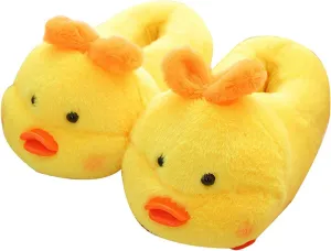 Animal Slippers - Hamster, Pig, Duck & Sheep Shoes - Winter Warm Cotton Anti-Skid Slippers