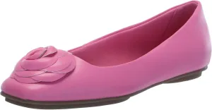 Anne Klein Womens Faux Leather Slip On Ballet Flats