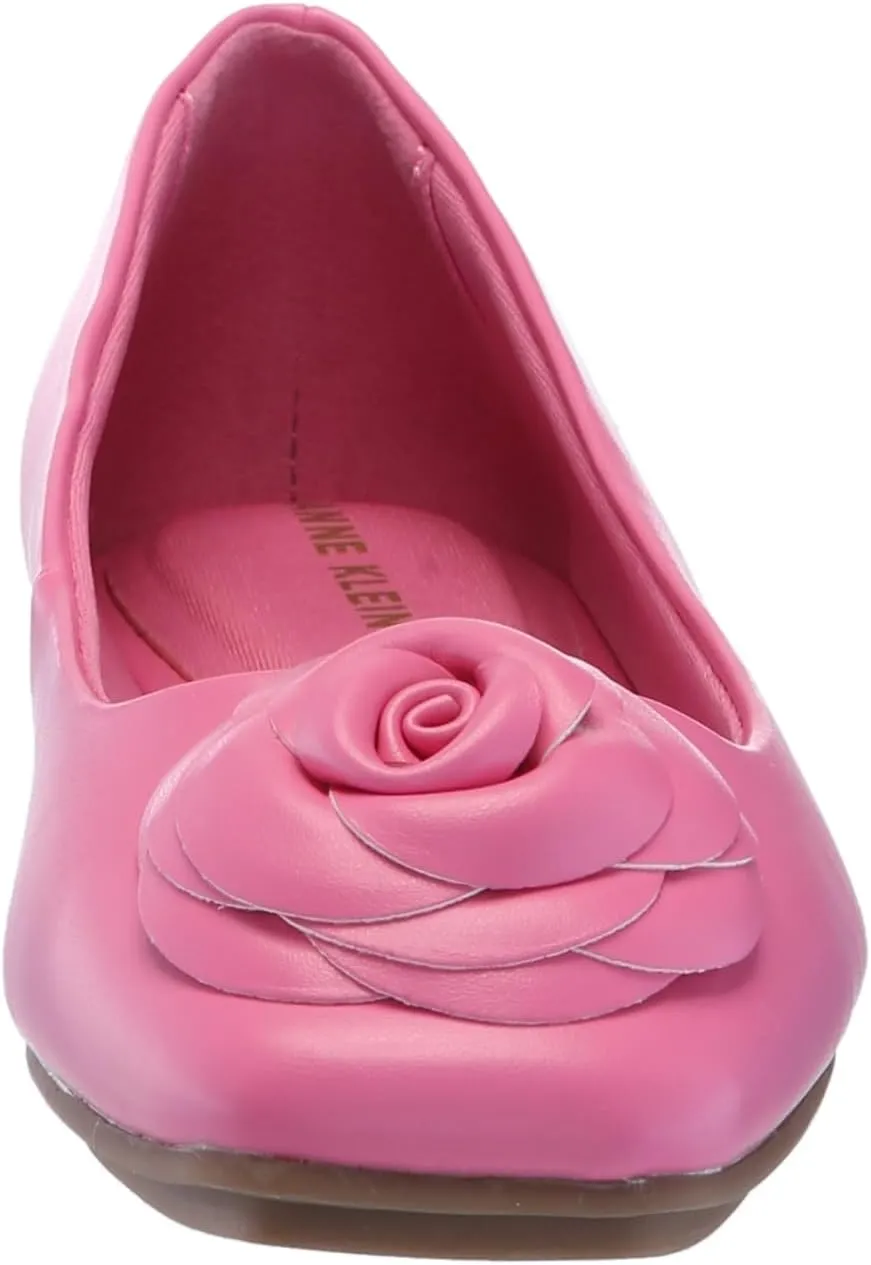 Anne Klein Womens Faux Leather Slip On Ballet Flats
