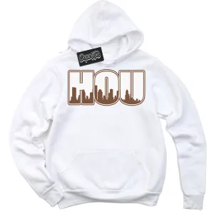 Archaeo Brown White 1s Sneaker Hoodie Houston Graphic