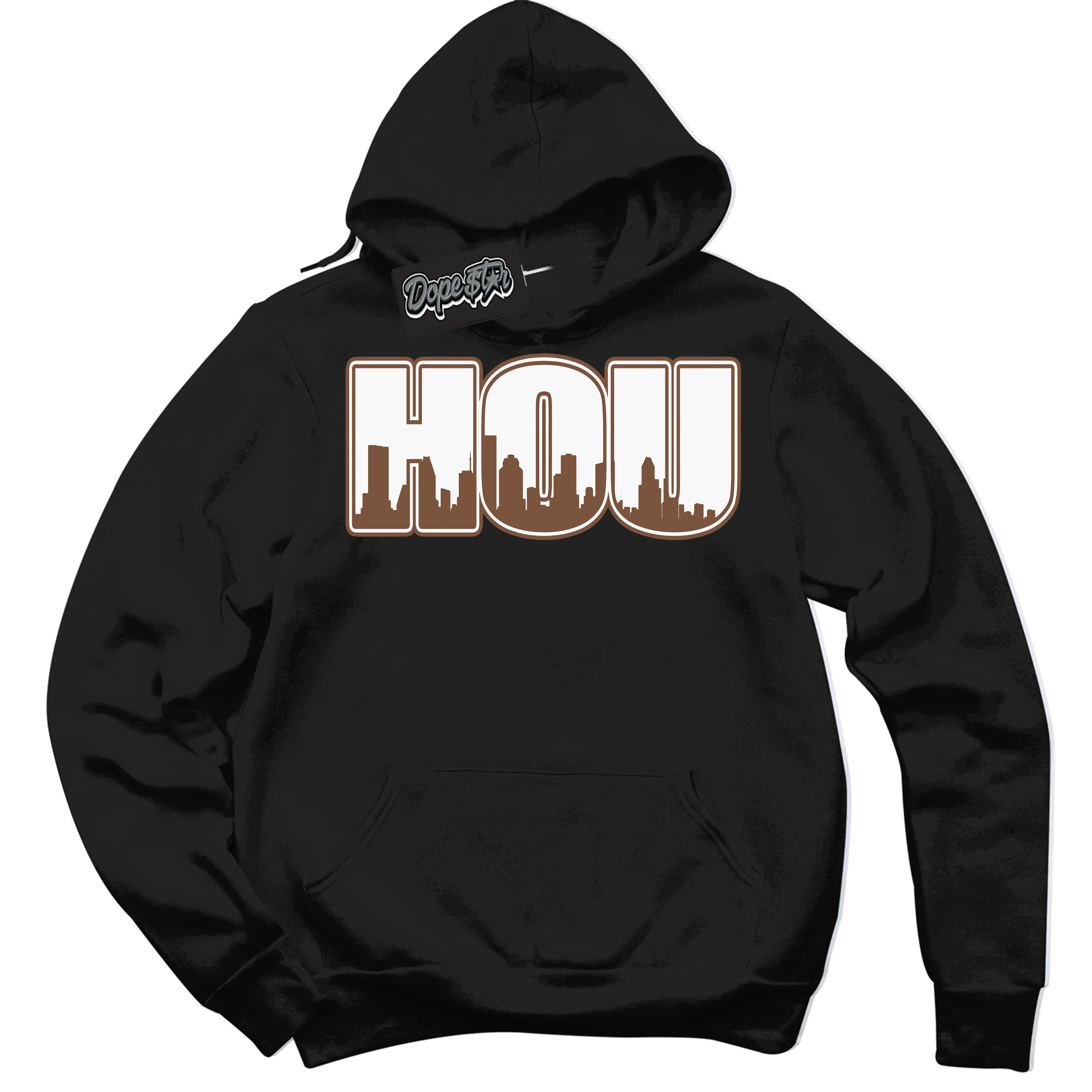 Archaeo Brown White 1s Sneaker Hoodie Houston Graphic