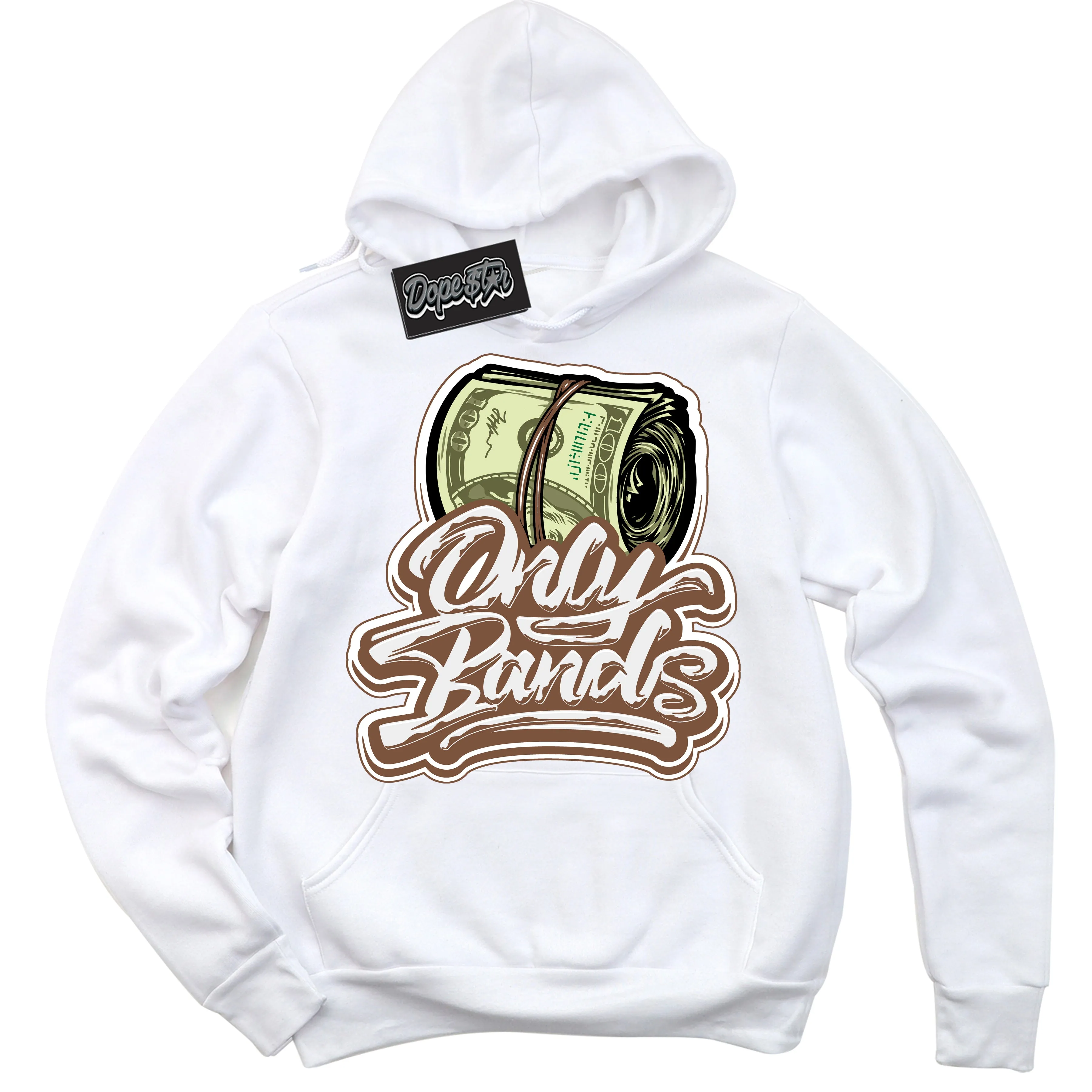 Archaeo Brown White 1s Sneaker Hoodie Only Bands Graphic