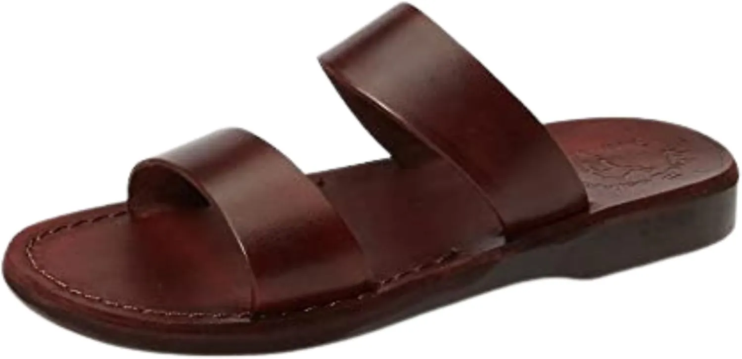 Aviv - Leather Double Strap Sandal - Mens Sandals