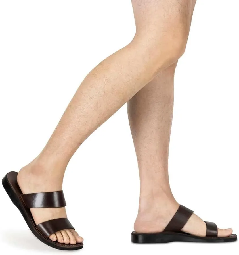 Aviv - Leather Double Strap Sandal - Mens Sandals