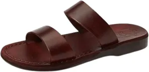 Aviv - Leather Double Strap Sandal - Mens Sandals