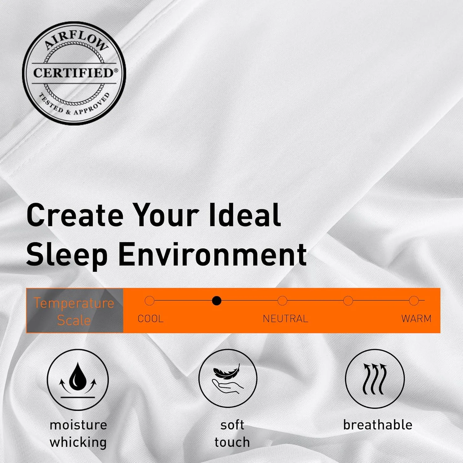 Bedgear Dri-Tec Queen Size Bed Sheet Set - Moisture-Wicking and Cooling Sheet Set - Temperature Regulating - Deep Pocket Fitted and Flat Sheets - Adjustable Base Friendly - Bright White