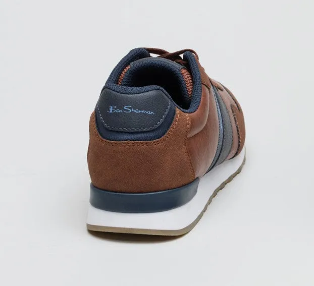 Ben Sherman Owen Retro Men's Tan/Navy Trainers
