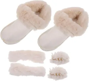 BESTOYARD House Slippers Liners Warm Cotton Fleece Inserts Replacement Insoles Cozy Liners for Women Winter Shoes Liners