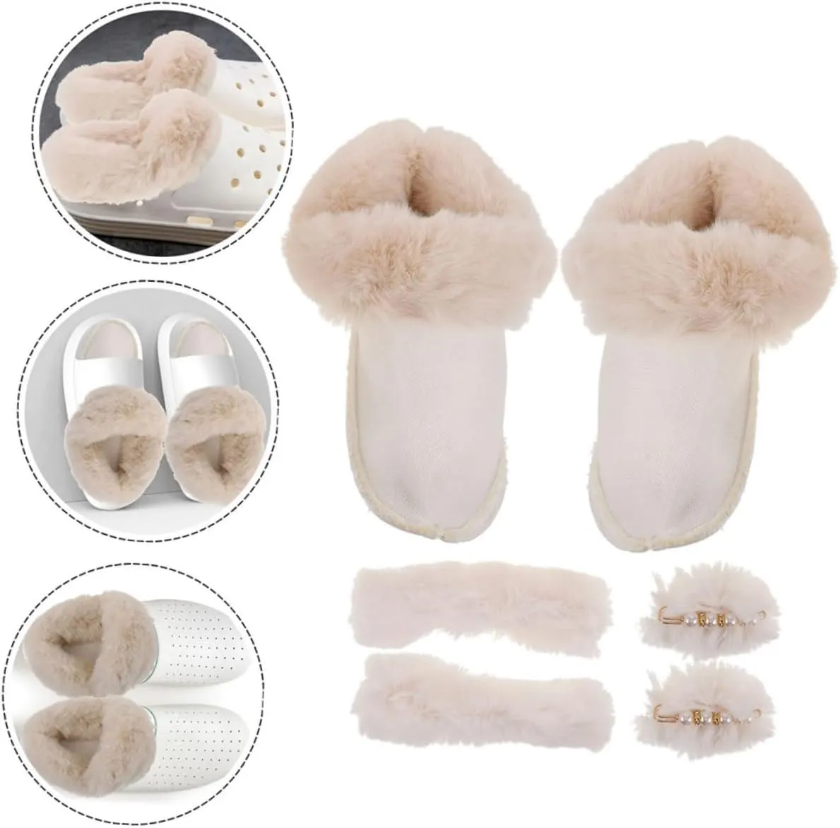 BESTOYARD House Slippers Liners Warm Cotton Fleece Inserts Replacement Insoles Cozy Liners for Women Winter Shoes Liners