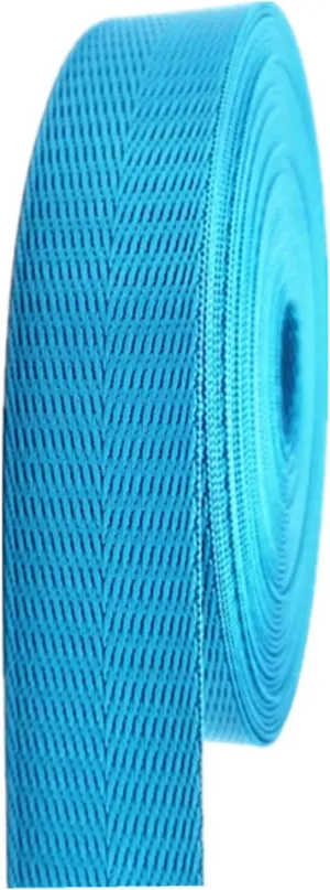 Bias Binding Tape for Sewing，Cotton Tape, Woven Cotton Tape Sewing Tape, Nylon Webbing Straps for Bags,Herringbone Pattern Knapsack Strapping(Sky Blue,38MM)