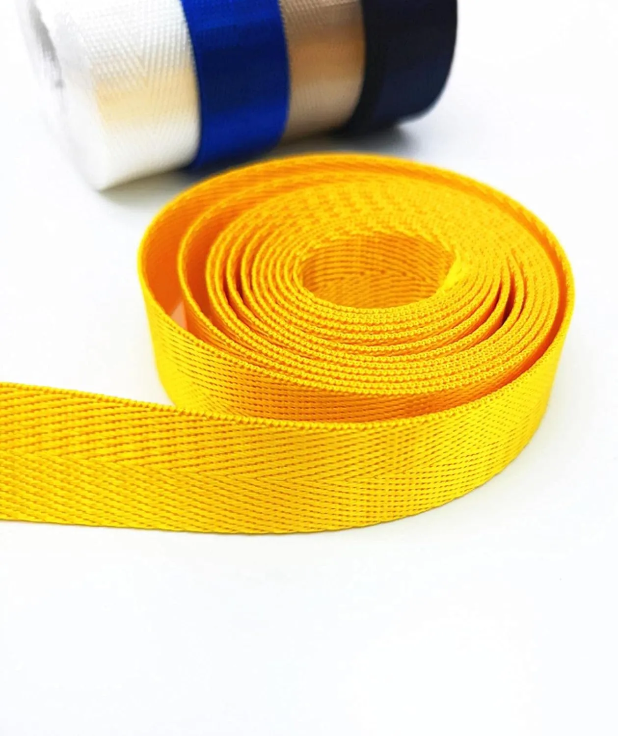 Bias Binding Tape for Sewing，Cotton Tape, Woven Cotton Tape Sewing Tape, Nylon Webbing Straps for Bags,Herringbone Pattern Knapsack Strapping(Sky Blue,38MM)