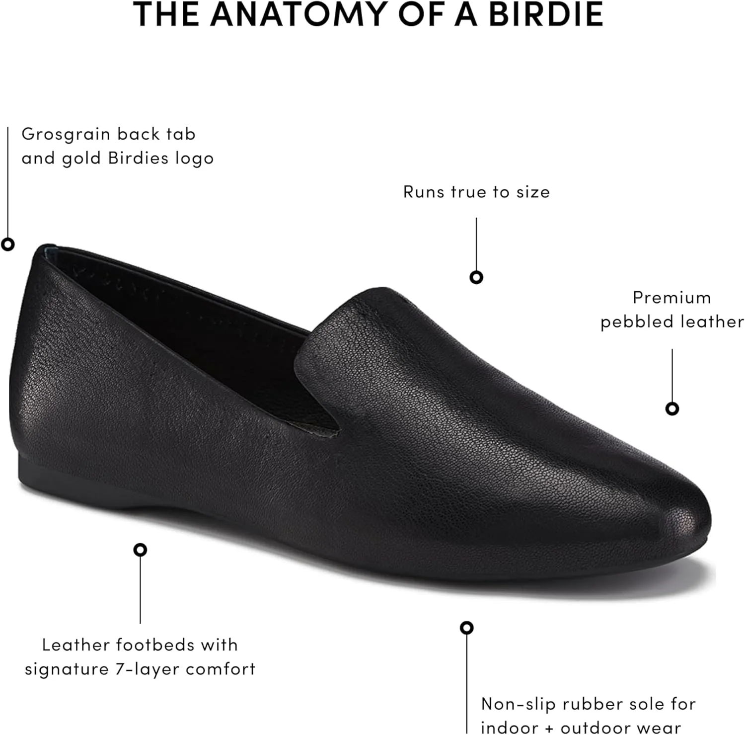 Birdies Women's Starling, Slip-On Flats, Comfortable Casual Dressy Shoes