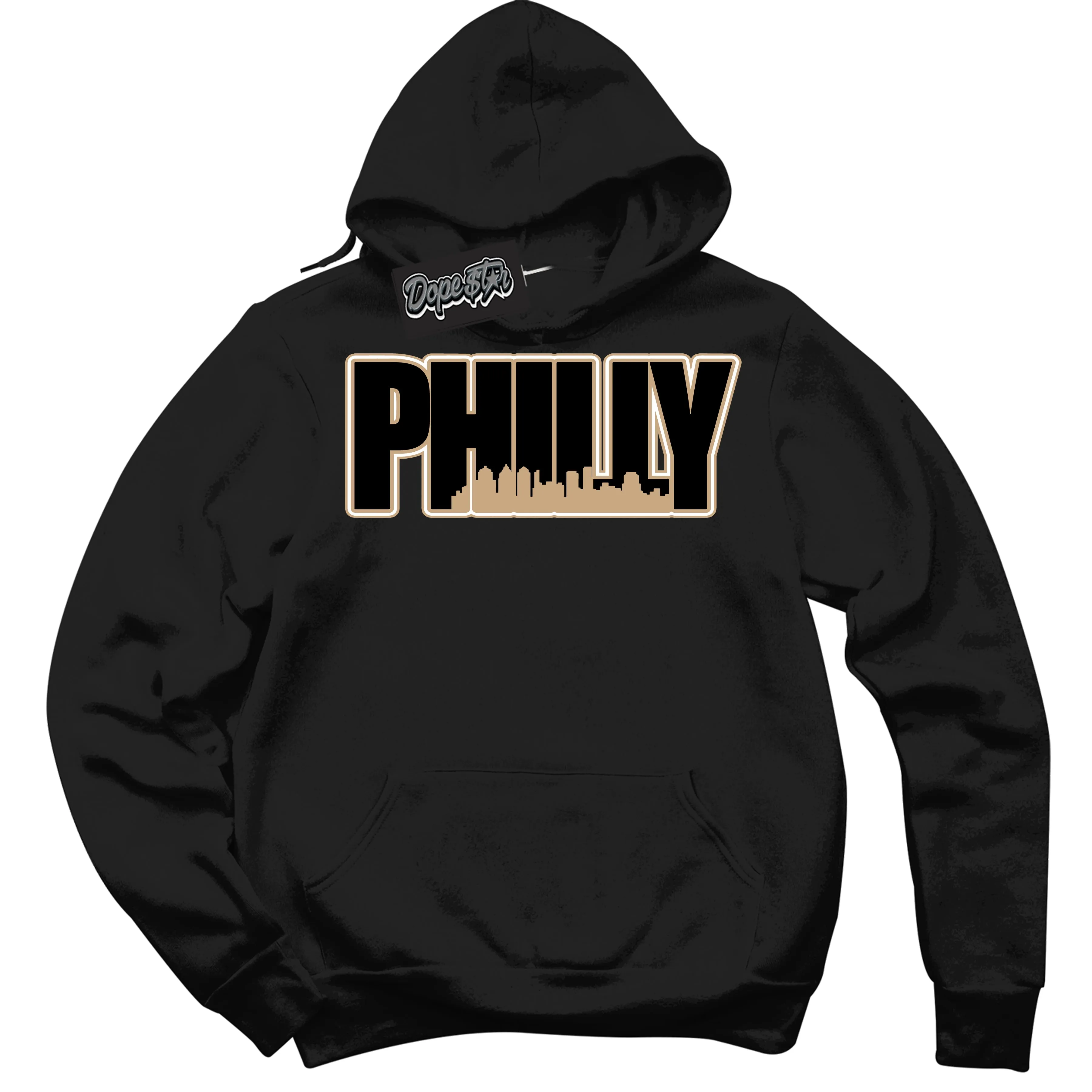 Black Anthracite Sesame Dunk Sneaker Hoodie Philly Graphic
