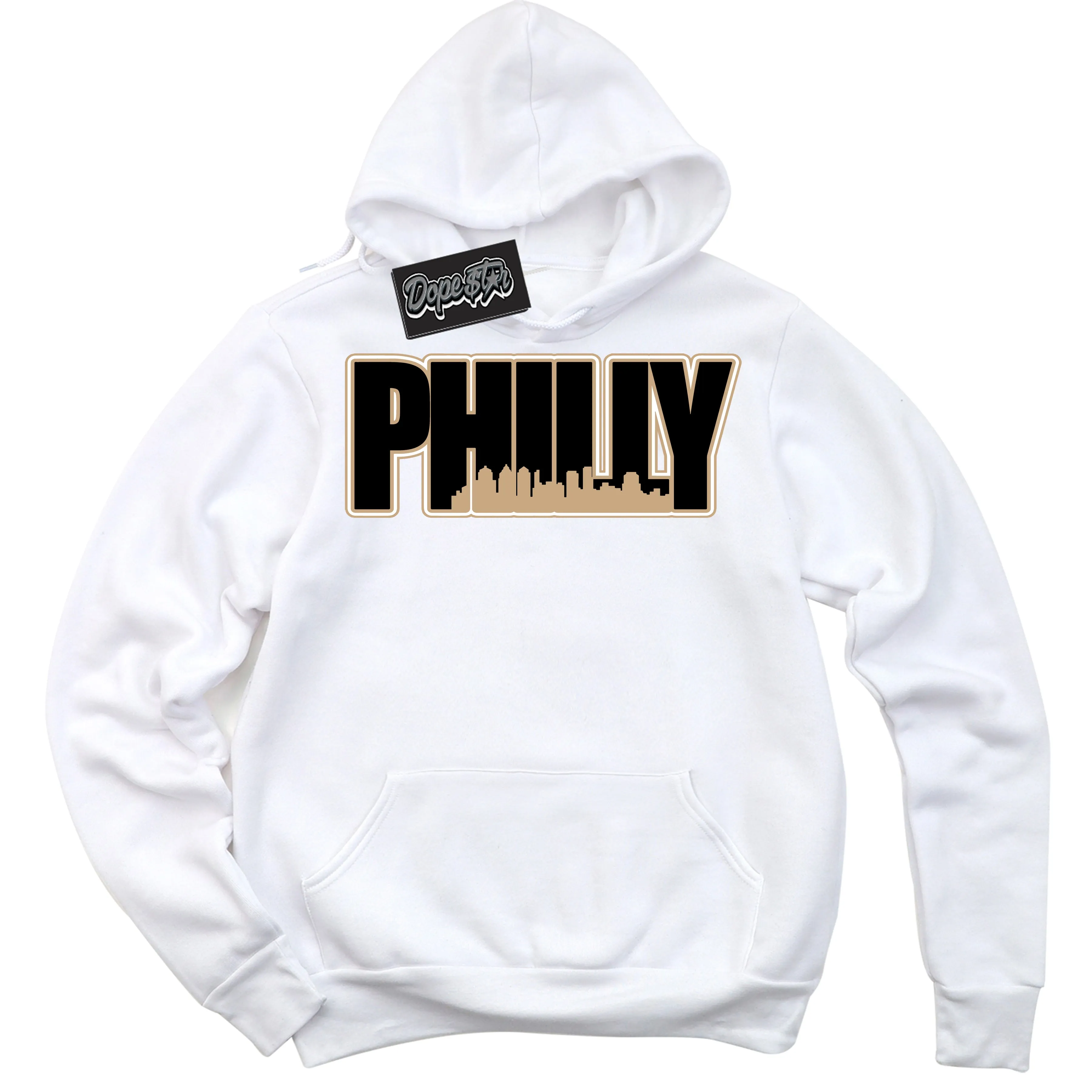 Black Anthracite Sesame Dunk Sneaker Hoodie Philly Graphic