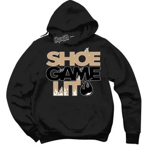 Black Anthracite Sesame Dunk Sneaker Hoodie Shoe Game Lit Graphic