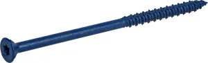 Blue Flat-Head Concrete Screw Anchors (3/16" x 4") - 100 pc