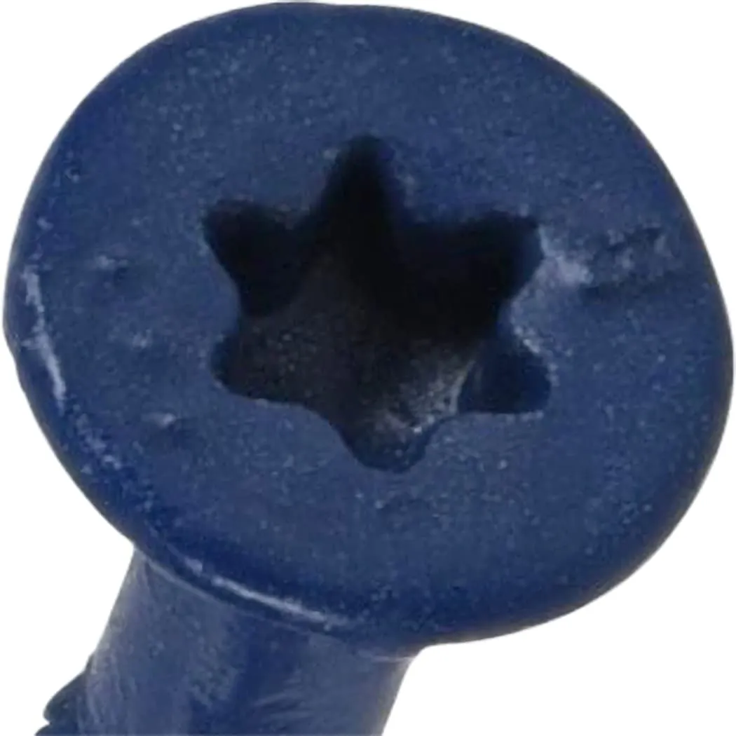 Blue Flat-Head Concrete Screw Anchors (3/16" x 4") - 100 pc