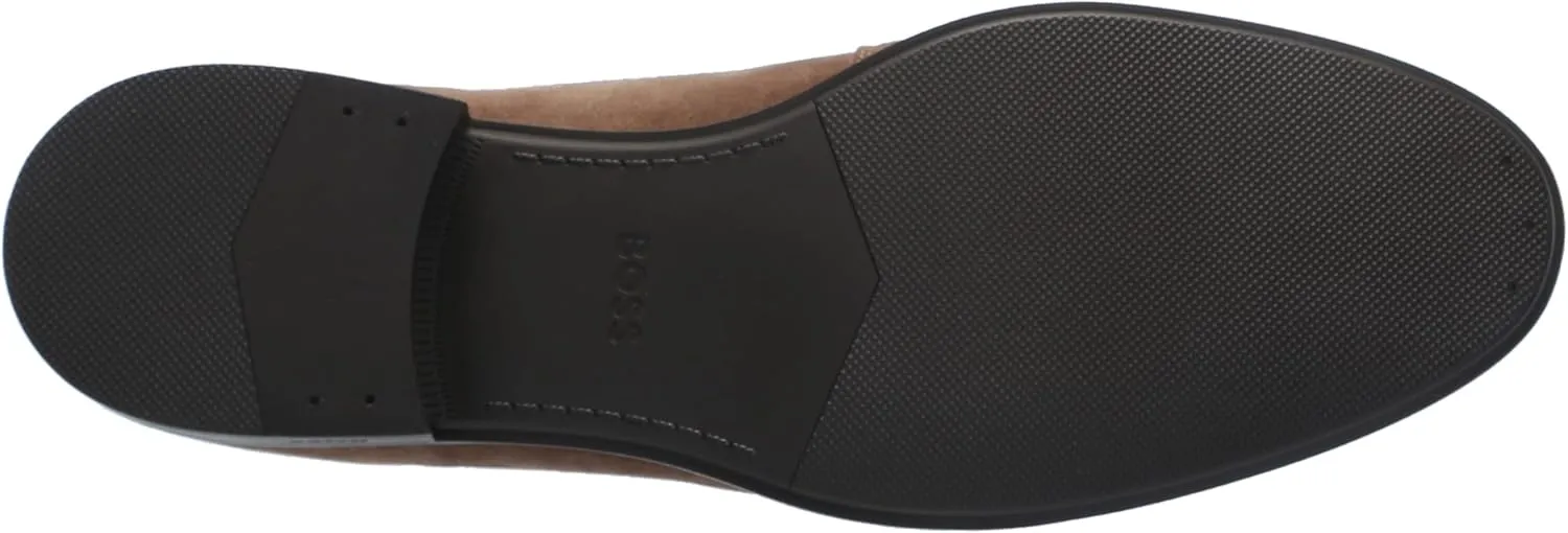BOSS Men's Colby Smooth Suede Lace Up Derby Dress Shoe Oxford Flat
