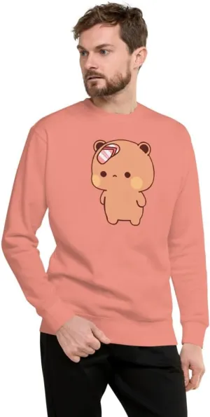 Bubu and Dudu Slipper on Head Unisex Premium Sweatshirt