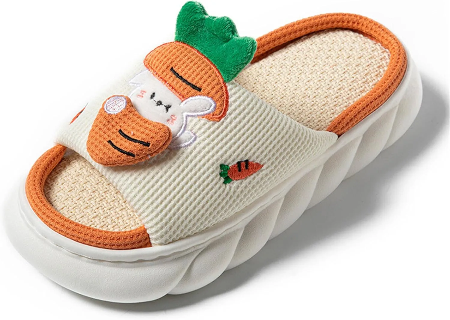 Butterfly cotton and linen slippers Home slippers Men's and women's seasonal slippers Cotton and linen slippers