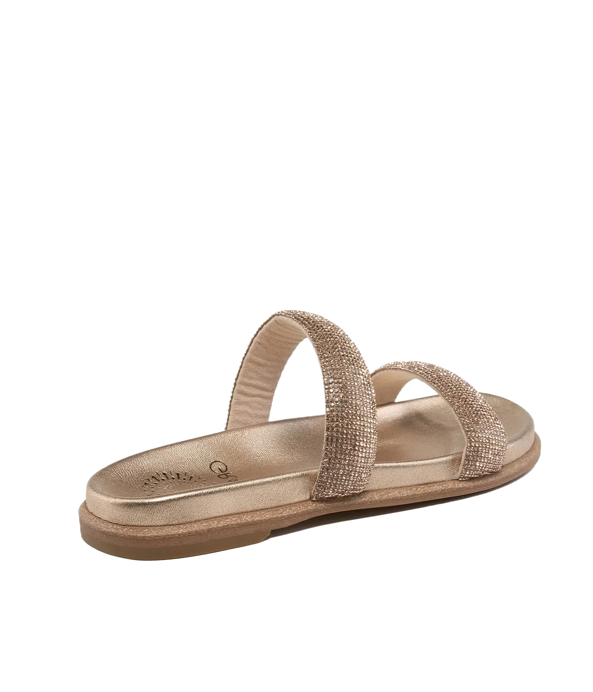 Cannes Sandal in Champagne Crystal